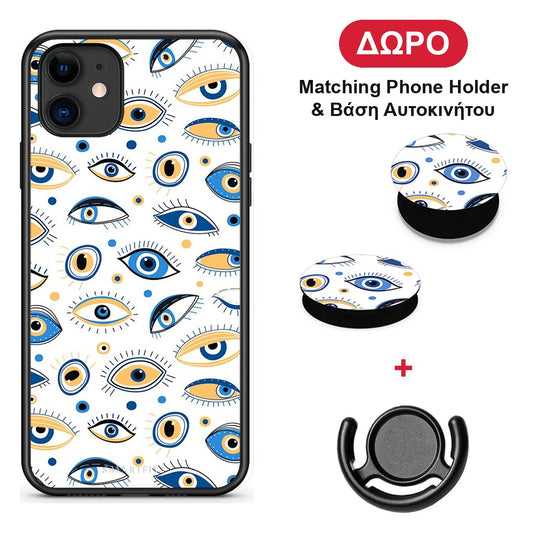 Ftou Ftou - iPhone 11 θήκη + Δώρο Phone Holder & Βάση Αυτοκινήτου