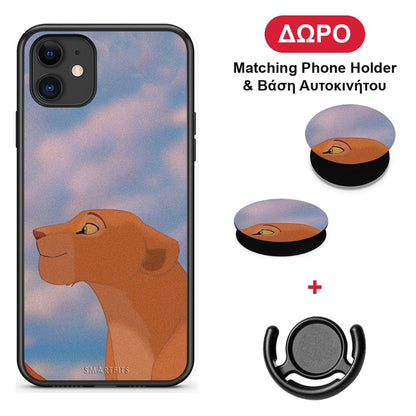 Lion Love 2 - iPhone 11 θήκη + Δώρο Phone Holder & Βάση Αυτοκινήτου