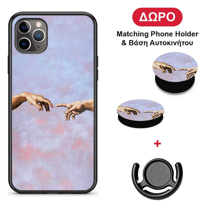 Adam Hand - iPhone 11 Pro θήκη + Δώρο Phone Holder & Βάση Αυτοκινήτου