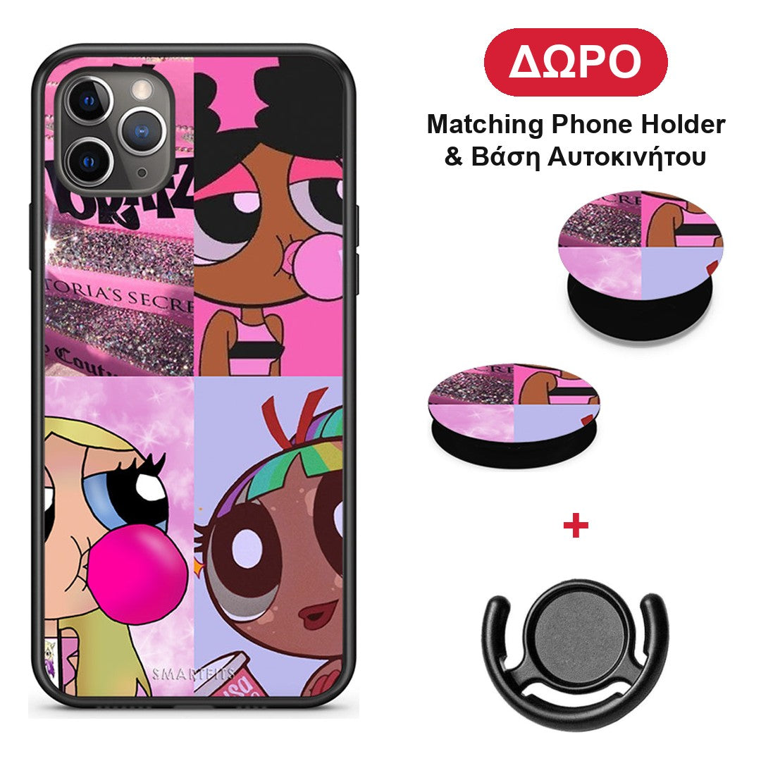 Bubble Girls - iPhone 11 Pro θήκη + Δώρο Phone Holder & Βάση Αυτοκινήτου