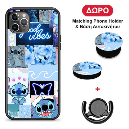 Collage Good Vibes - iPhone 11 Pro θήκη + Δώρο Phone Holder & Βάση Αυτοκινήτου