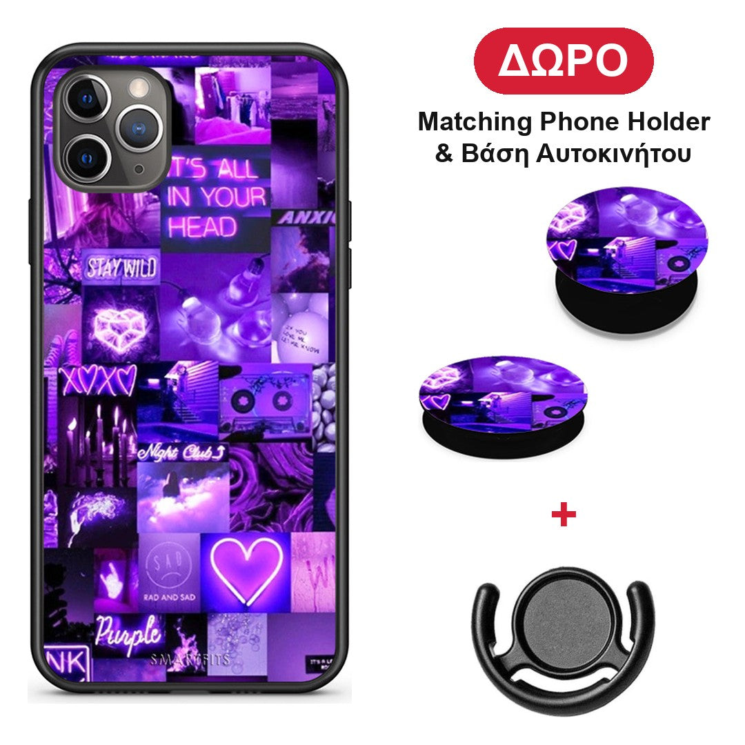 Collage Stay Wild - iPhone 11 Pro θήκη + Δώρο Phone Holder & Βάση Αυτοκινήτου