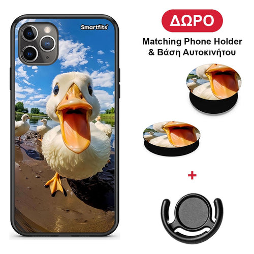 Duck Face - iPhone 11 Pro θήκη + Δώρο Phone Holder & Βάση Αυτοκινήτου