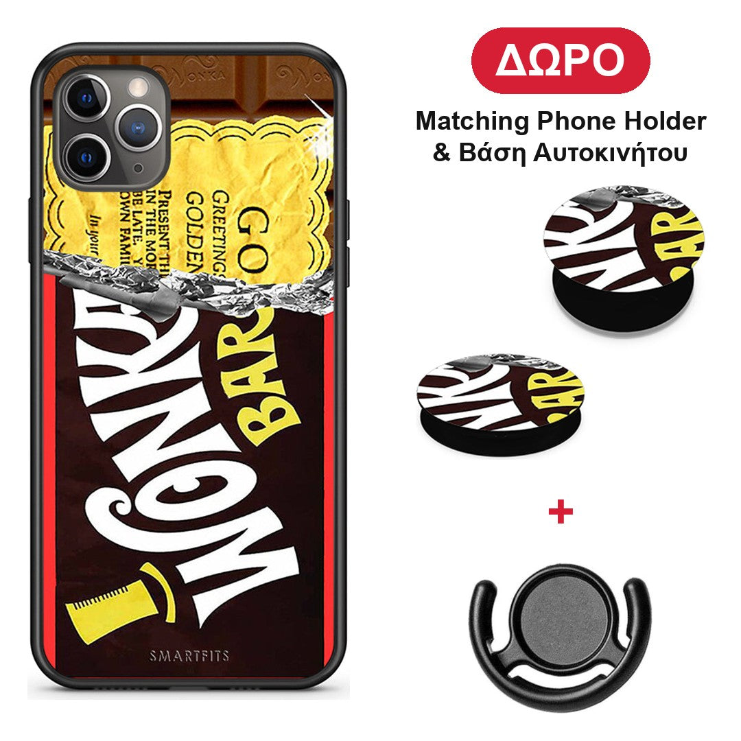 Golden Ticket - iPhone 11 Pro θήκη + Δώρο Phone Holder & Βάση Αυτοκινήτου