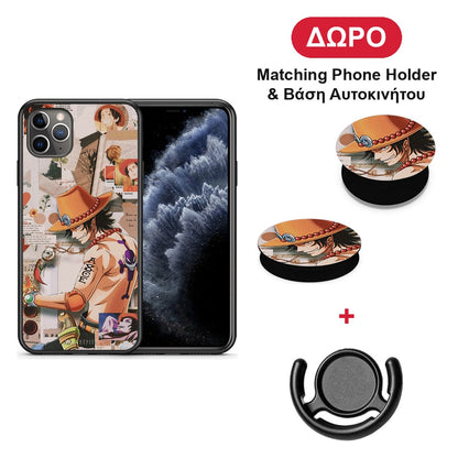 Anime Collage - iPhone 11 Pro Max θήκη + Δώρο Phone Holder & Βάση Αυτοκινήτου