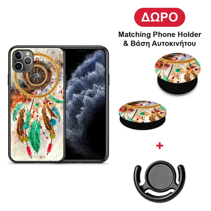 Boho DreamCatcher - iPhone 11 Pro Max θήκη + Δώρο Phone Holder & Βάση Αυτοκινήτου