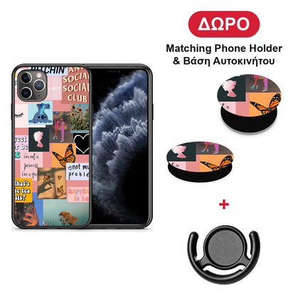 Collage Bitchin - iPhone 11 Pro Max θήκη + Δώρο Phone Holder & Βάση Αυτοκινήτου