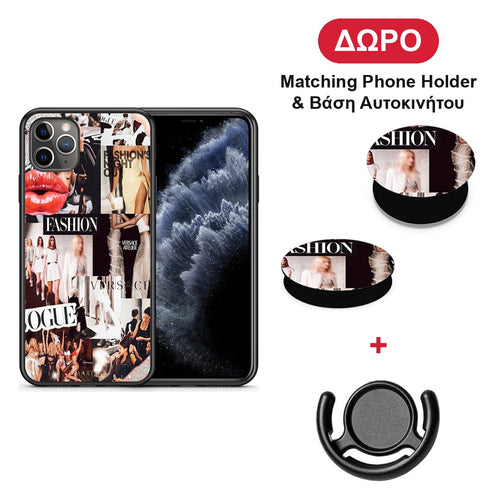Collage Fashion - iPhone 11 Pro Max θήκη + Δώρο Phone Holder & Βάση Αυτοκινήτου