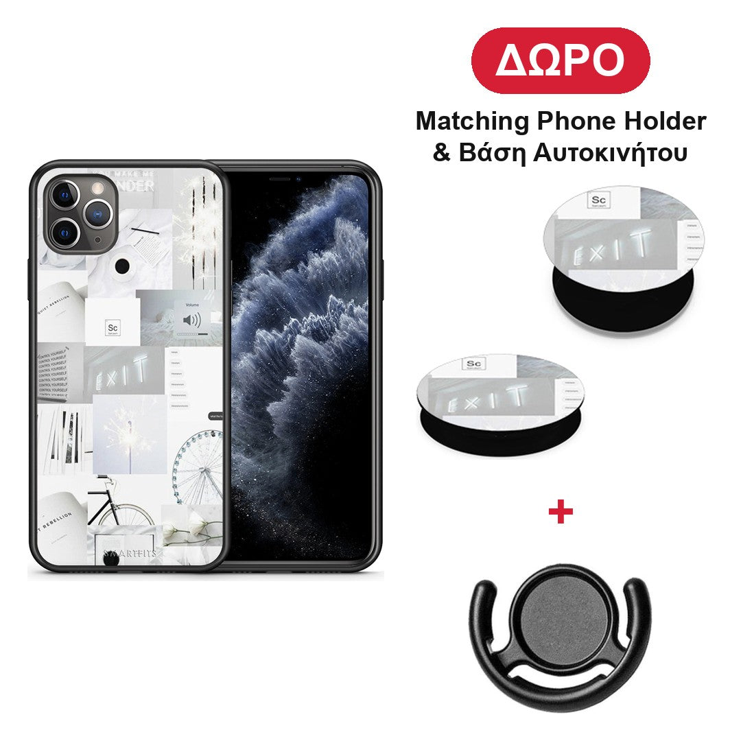 Collage Make Me Wonder - iPhone 11 Pro Max θήκη + Δώρο Phone Holder & Βάση Αυτοκινήτου