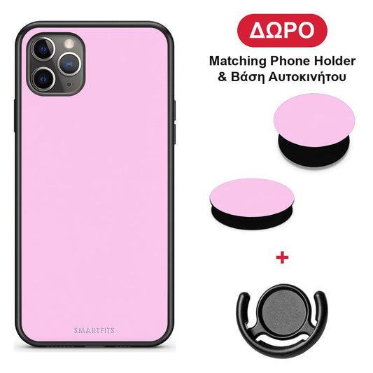 Cotton Candy Pink - iPhone 11 Pro Max θήκη + Δώρο Phone Holder & Βάση Αυτοκινήτου