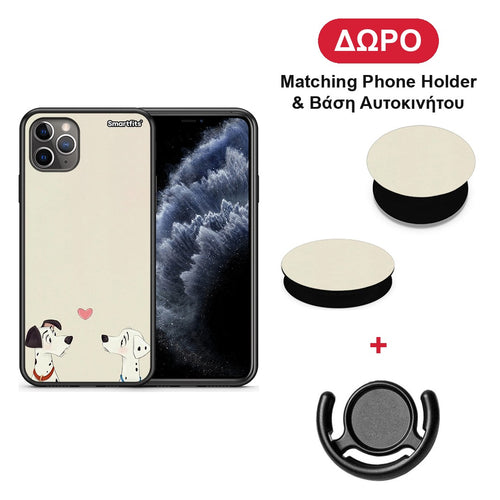 Dalmatians Love - iPhone 11 Pro Max θήκη + Δώρο Phone Holder & Βάση Αυτοκινήτου