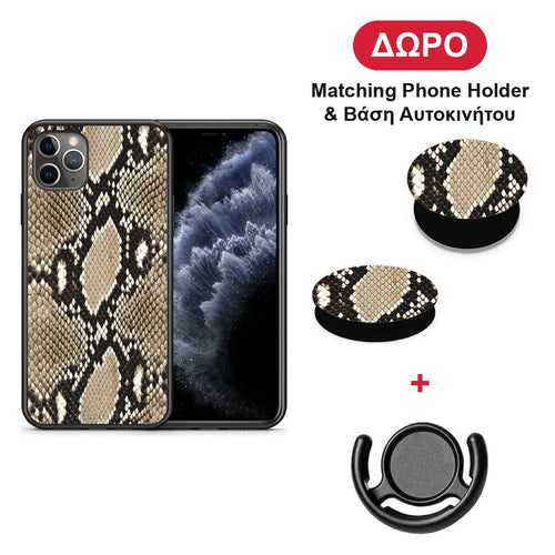 Animal Fashion Snake - iPhone 11 Pro Max θήκη + Δώρο Phone Holder & Βάση Αυτοκινήτου