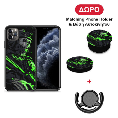 Green Soldier - iPhone 11 Pro Max θήκη + Δώρο Phone Holder & Βάση Αυτοκινήτου