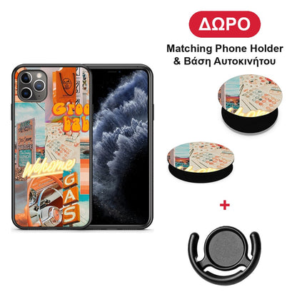 Groovy Babe - iPhone 11 Pro Max θήκη + Δώρο Phone Holder & Βάση Αυτοκινήτου