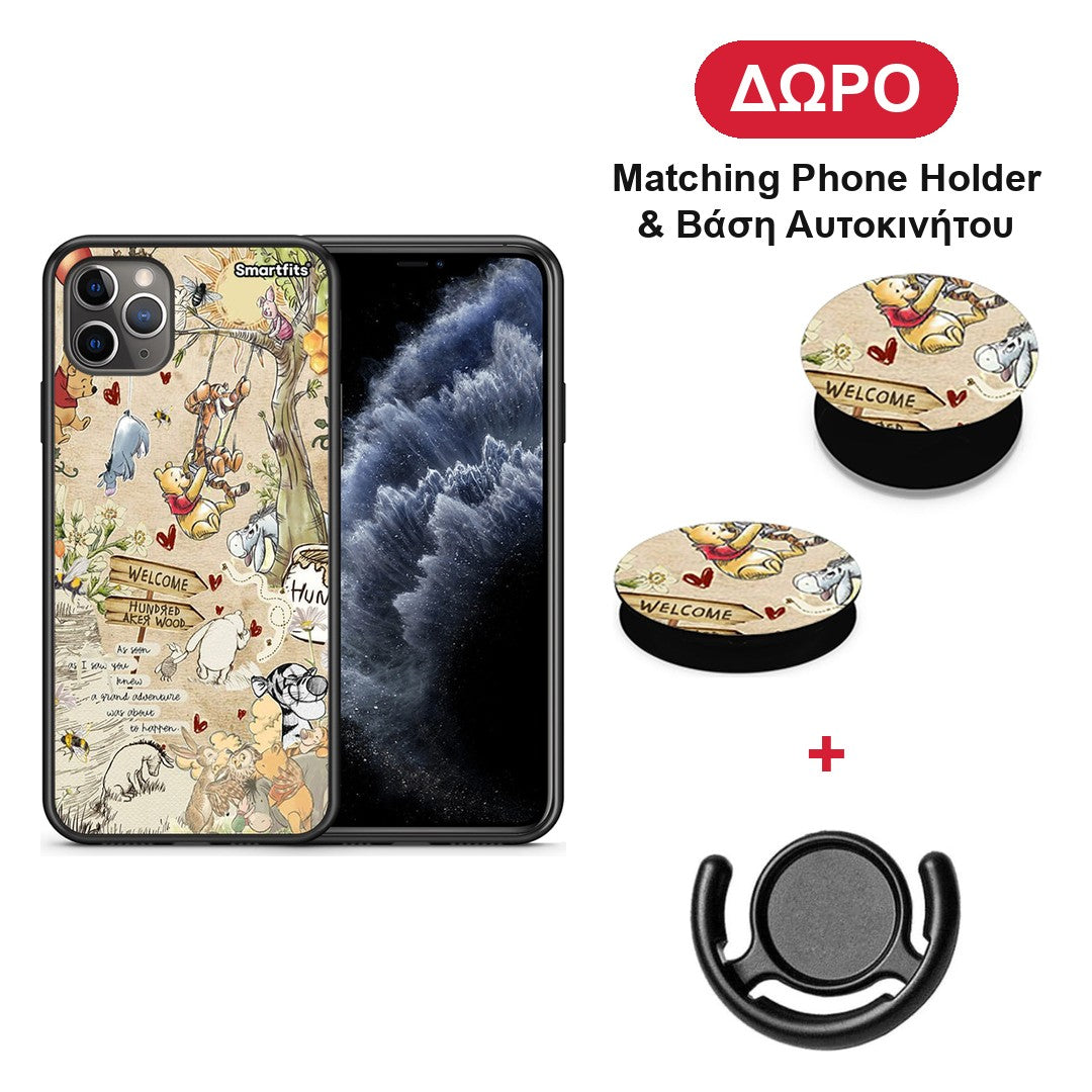 Happy Friends - iPhone 11 Pro Max θήκη + Δώρο Phone Holder & Βάση Αυτοκινήτου