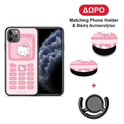 Hello Kitten - iPhone 11 Pro Max θήκη + Δώρο Phone Holder & Βάση Αυτοκινήτου