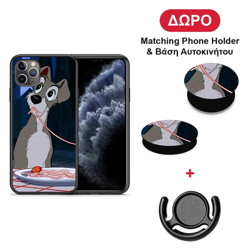 Lady And Tramp 1 - iPhone 11 Pro Max θήκη + Δώρο Phone Holder & Βάση Αυτοκινήτου