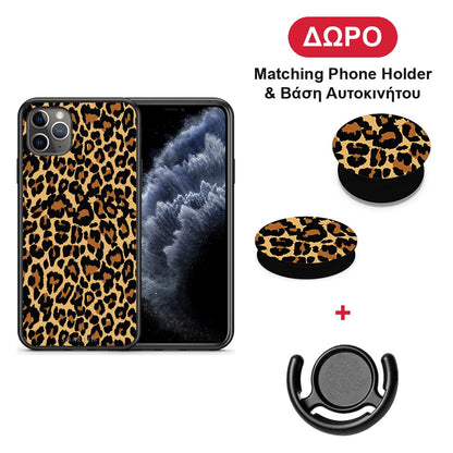 Animal Leopard - iPhone 11 Pro Max θήκη + Δώρο Phone Holder & Βάση Αυτοκινήτου