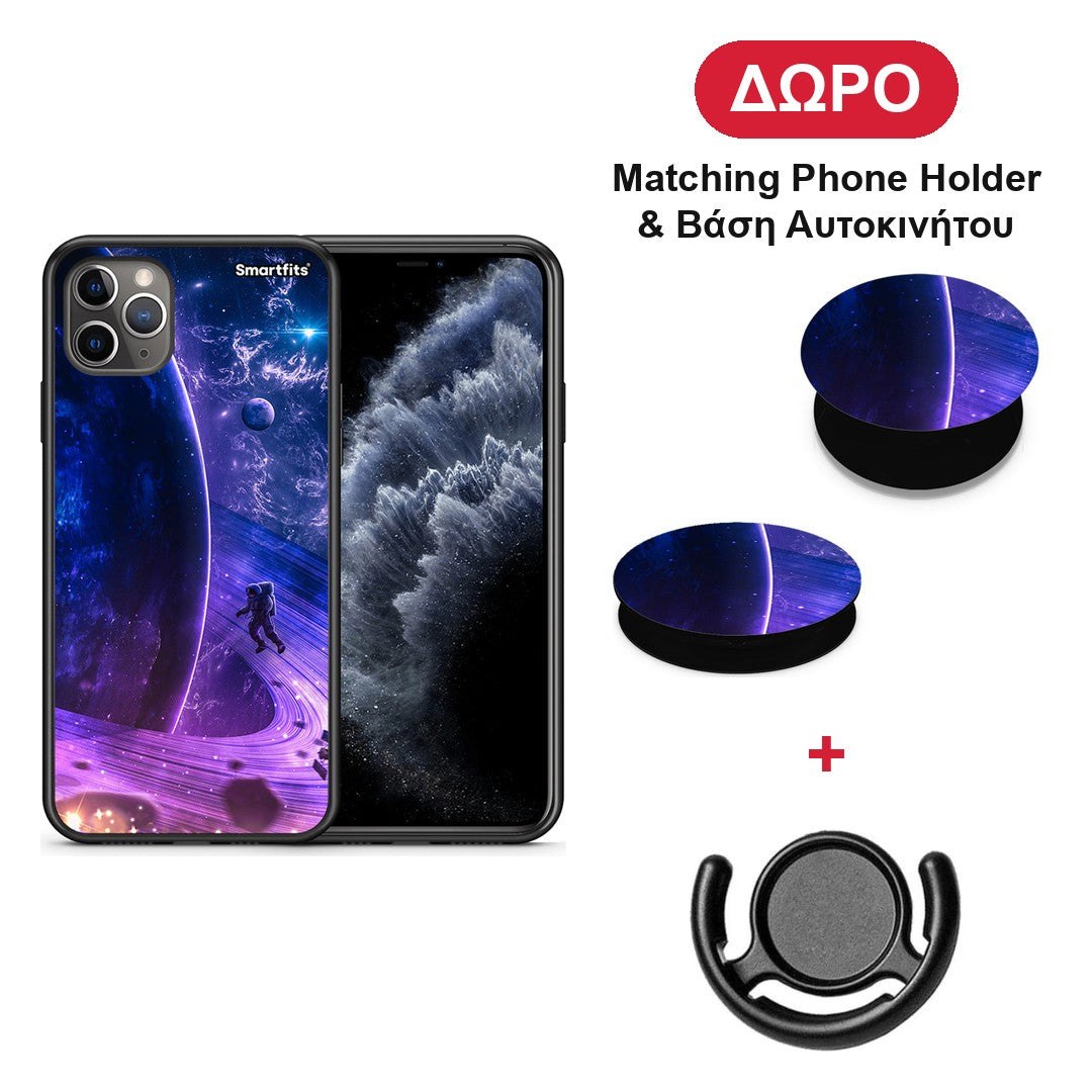 Lost Astronaut - iPhone 11 Pro Max θήκη + Δώρο Phone Holder & Βάση Αυτοκινήτου