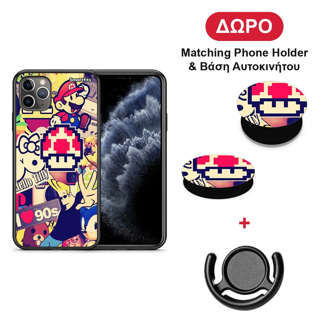 Love The 90s - iPhone 11 Pro Max θήκη + Δώρο Phone Holder & Βάση Αυτοκινήτου