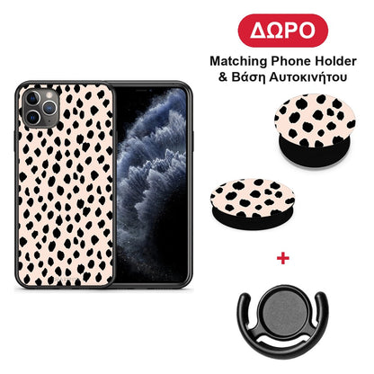 New Polka Dots - iPhone 11 Pro Max θήκη + Δώρο Phone Holder & Βάση Αυτοκινήτου