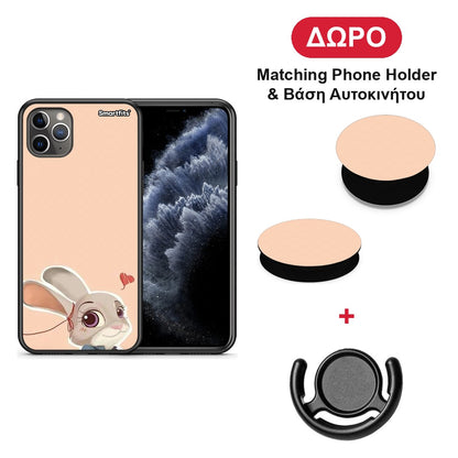Nick Wilde And Judy Hopps Love 2 - iPhone 11 Pro Max θήκη + Δώρο Phone Holder & Βάση Αυτοκινήτου