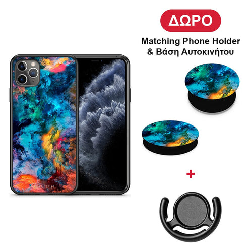Paint Crayola - iPhone 11 Pro Max θήκη + Δώρο Phone Holder & Βάση Αυτοκινήτου