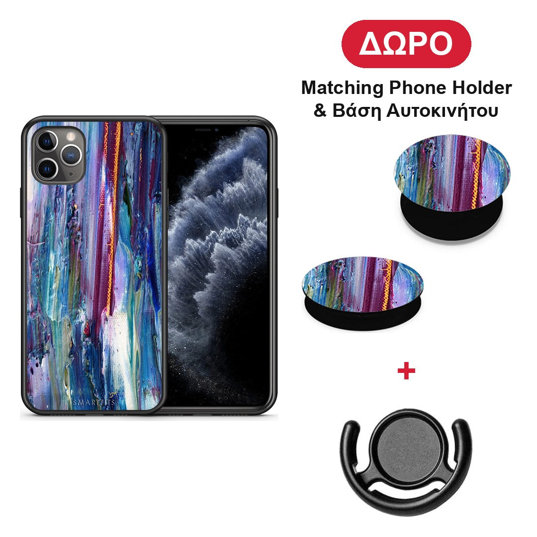 Paint Winter - iPhone 11 Pro Max θήκη + Δώρο Phone Holder & Βάση Αυτοκινήτου