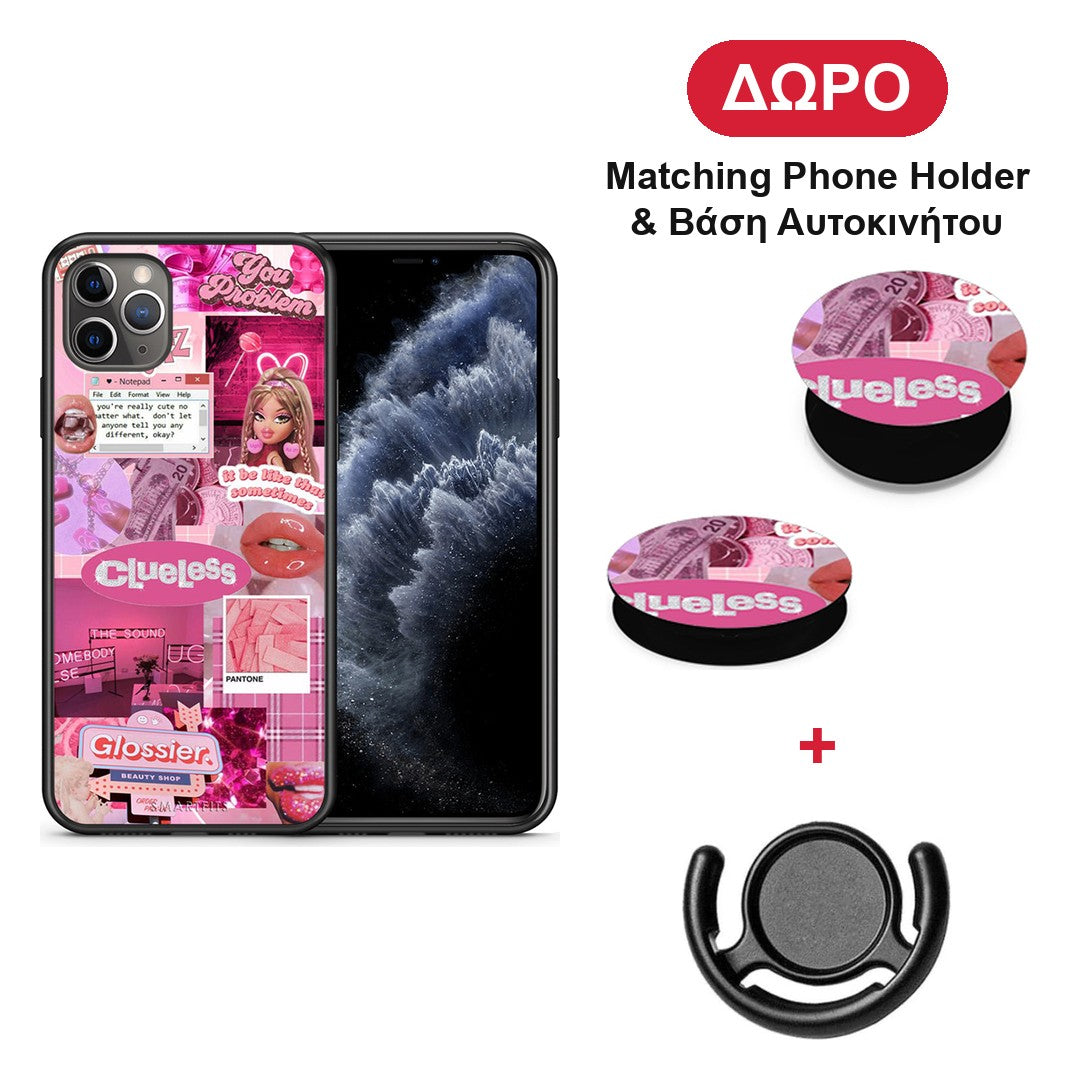 Pink Love - iPhone 11 Pro Max θήκη + Δώρο Phone Holder & Βάση Αυτοκινήτου