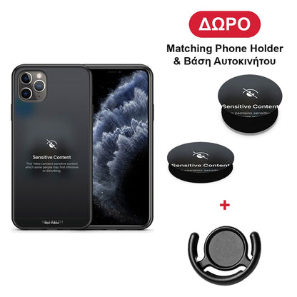 Sensitive Content - iPhone 11 Pro Max θήκη + Δώρο Phone Holder & Βάση Αυτοκινήτου