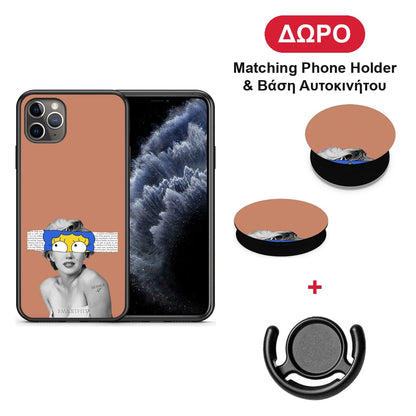 Sim Merilyn - iPhone 11 Pro Max θήκη + Δώρο Phone Holder & Βάση Αυτοκινήτου