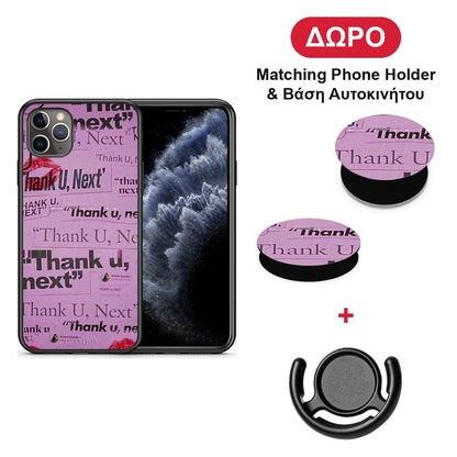 Thank You Next - iPhone 11 Pro Max θήκη + Δώρο Phone Holder & Βάση Αυτοκινήτου