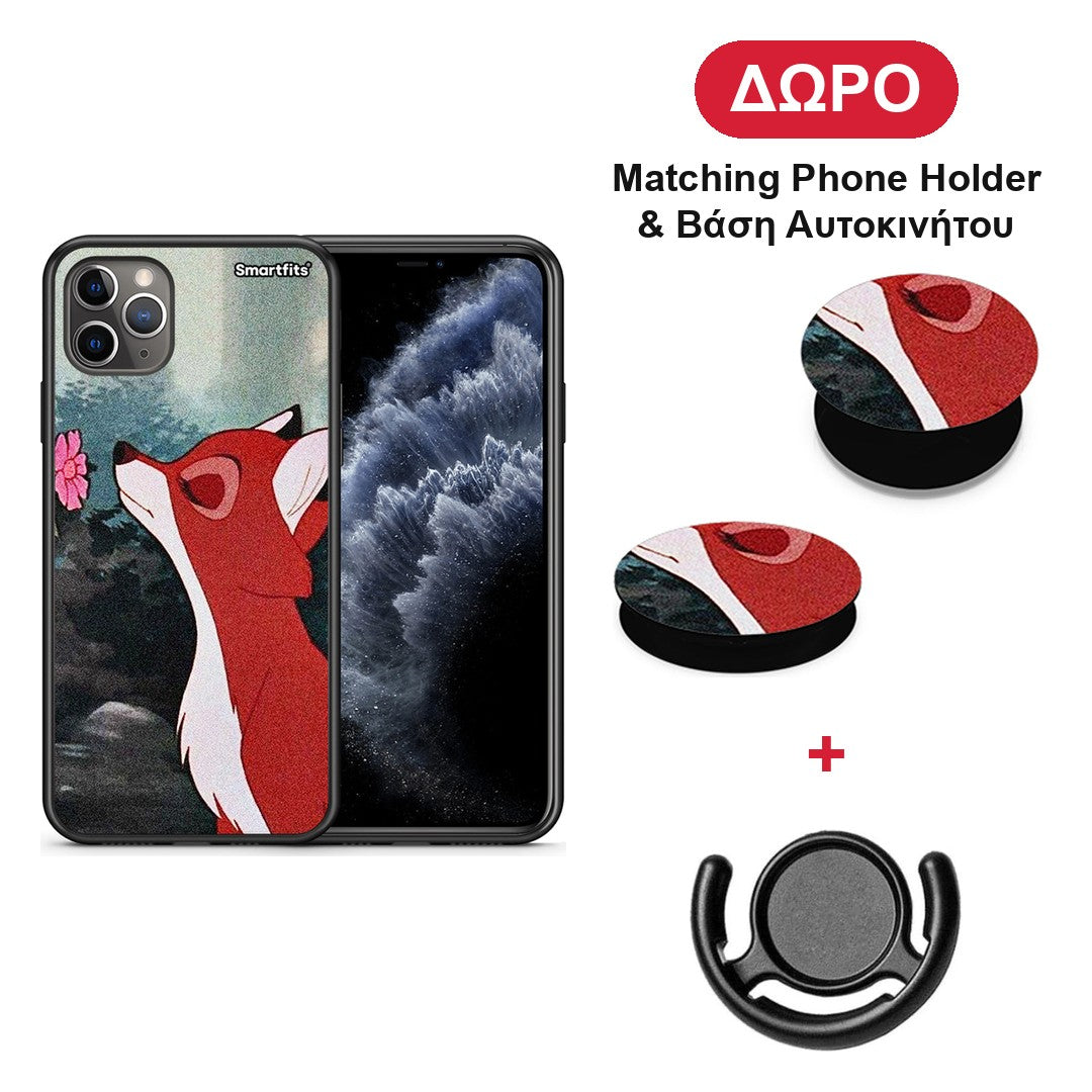 Tod And Vixey Love 2 - iPhone 11 Pro Max θήκη + Δώρο Phone Holder & Βάση Αυτοκινήτου