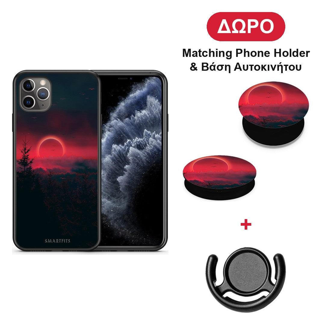 Tropic Sunset - iPhone 11 Pro Max θήκη + Δώρο Phone Holder & Βάση Αυτοκινήτου