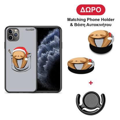 Xmas Zzzz - iPhone 11 Pro Max θήκη + Δώρο Phone Holder & Βάση Αυτοκινήτου