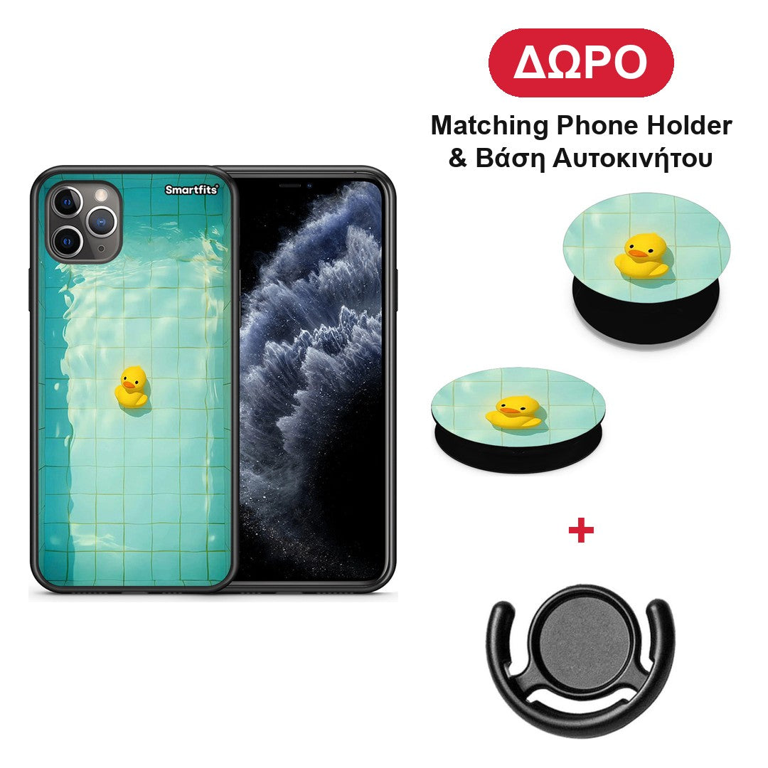 Yellow Duck - iPhone 11 Pro Max θήκη + Δώρο Phone Holder & Βάση Αυτοκινήτου