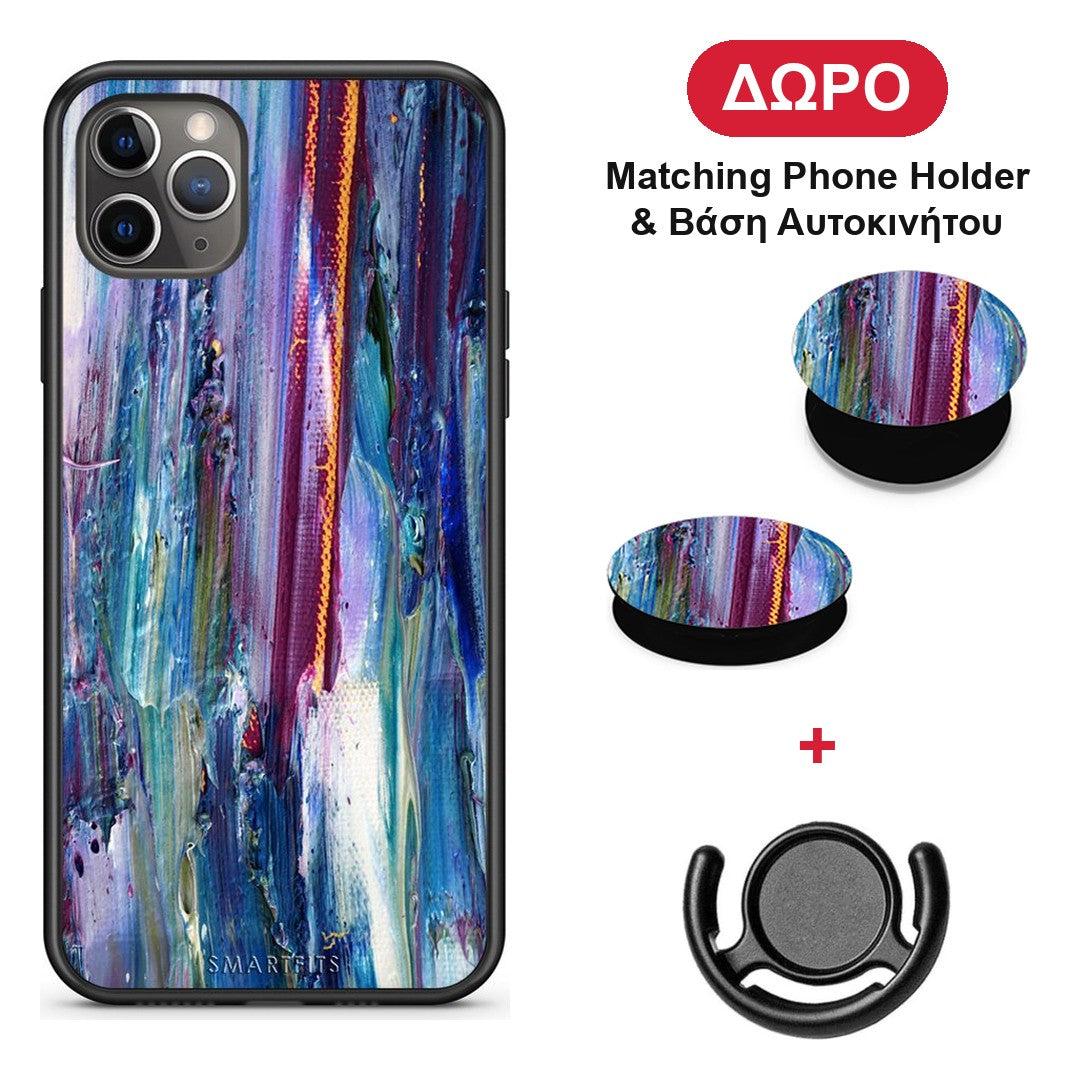 Paint Winter - iPhone 11 Pro θήκη + Δώρο Phone Holder & Βάση Αυτοκινήτου