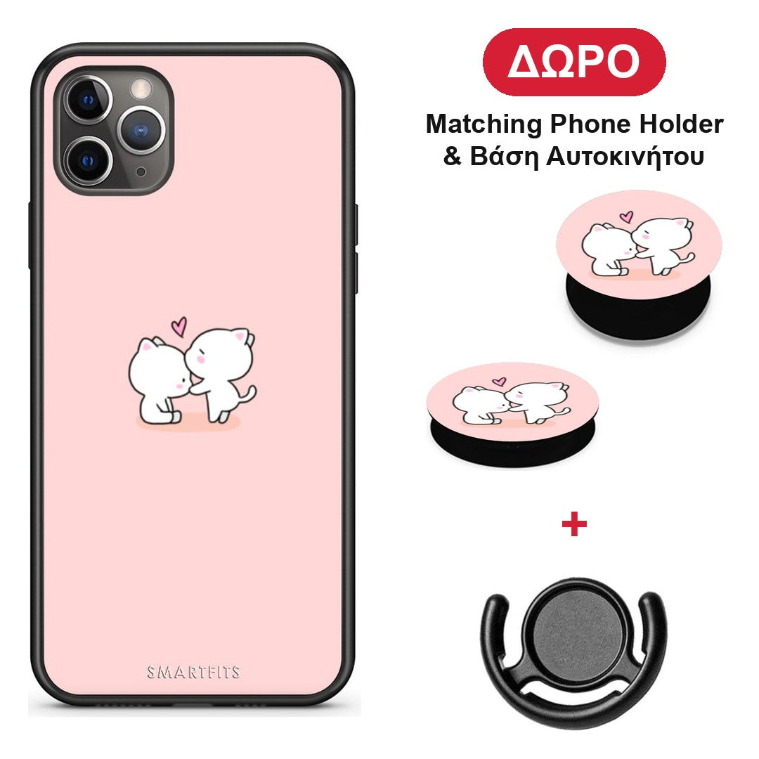 Valentine Love - iPhone 11 Pro θήκη + Δώρο Phone Holder & Βάση Αυτοκινήτου