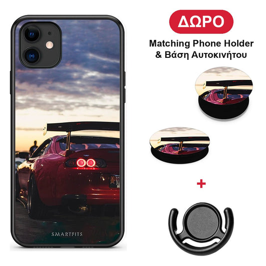 Racing Supra - iPhone 11 θήκη + Δώρο Phone Holder & Βάση Αυτοκινήτου