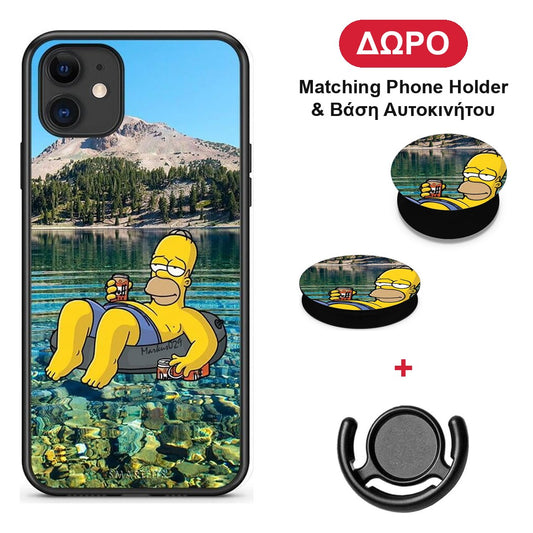 Summer Happiness - iPhone 11 θήκη + Δώρο Phone Holder & Βάση Αυτοκινήτου