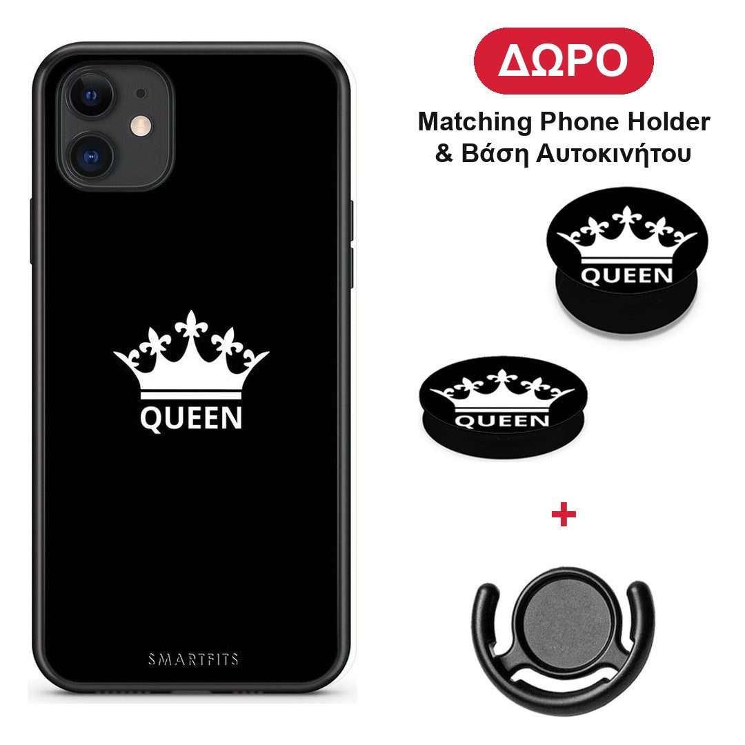 Valentine Queen - iPhone 11 θήκη + Δώρο Phone Holder & Βάση Αυτοκινήτου