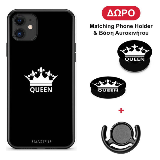 Valentine Queen - iPhone 11 θήκη + Δώρο Phone Holder & Βάση Αυτοκινήτου