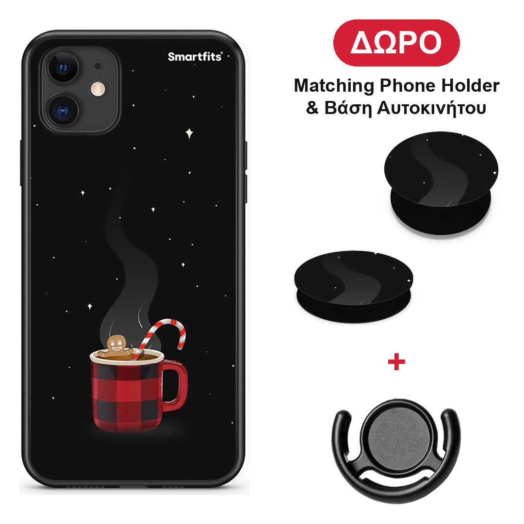Xmas Bathing - iPhone 11 θήκη + Δώρο Phone Holder & Βάση Αυτοκινήτου