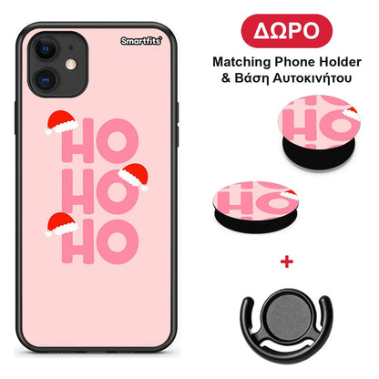 Xmas Ho Ho Ho - iPhone 11 θήκη + Δώρο Phone Holder & Βάση Αυτοκινήτου