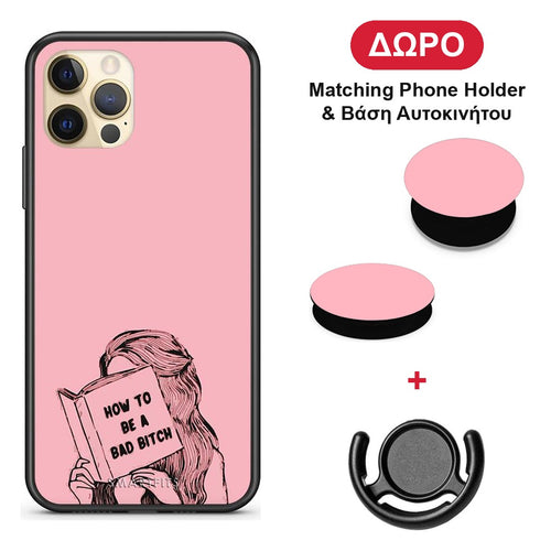 Bad Bitch - iPhone 12 θήκη + Δώρο Phone Holder & Βάση Αυτοκινήτου