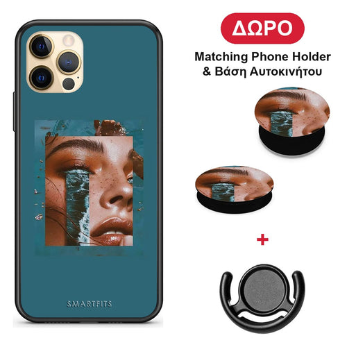 Cry An Ocean - iPhone 12 θήκη + Δώρο Phone Holder & Βάση Αυτοκινήτου