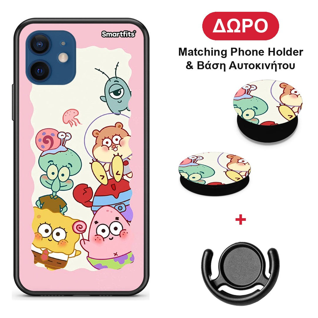 Cute Companion - iPhone 12 θήκη + Δώρο Phone Holder & Βάση Αυτοκινήτου