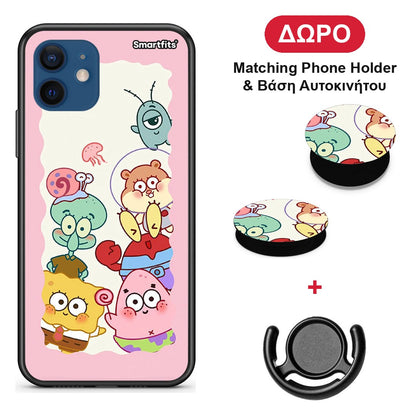Cute Companion - iPhone 12 θήκη + Δώρο Phone Holder & Βάση Αυτοκινήτου