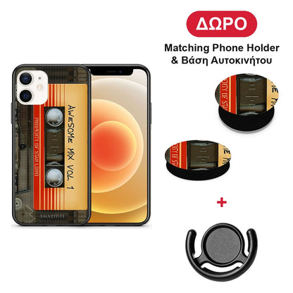 Awesome Mix - iPhone 12 Mini θήκη + Δώρο Phone Holder & Βάση Αυτοκινήτου