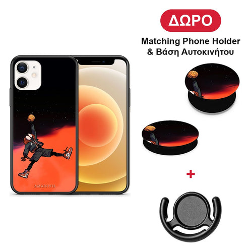 Basketball Hero - iPhone 12 Mini θήκη + Δώρο Phone Holder & Βάση Αυτοκινήτου